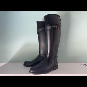 Burberry Black Rain Boots l Size 37